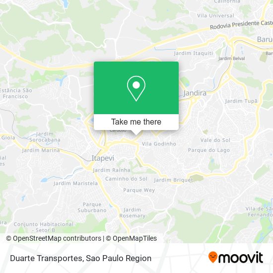 Duarte Transportes map