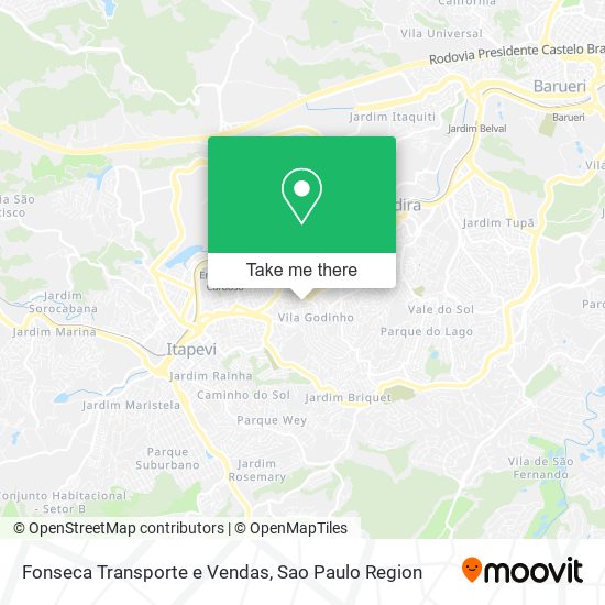 Mapa Fonseca Transporte e Vendas