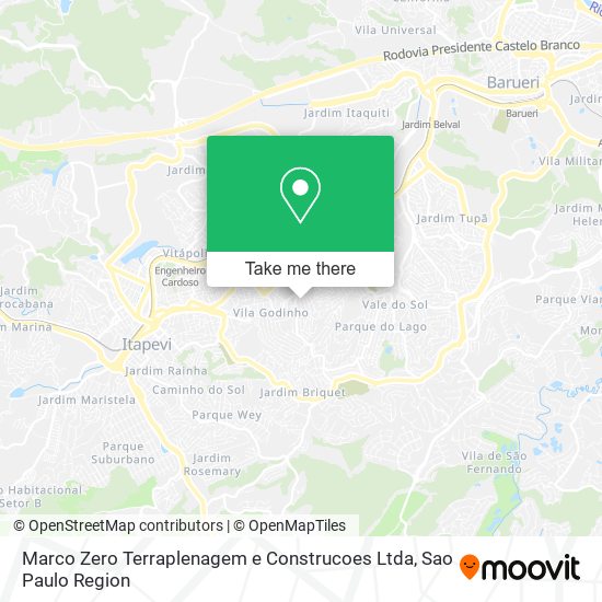 Marco Zero Terraplenagem e Construcoes Ltda map