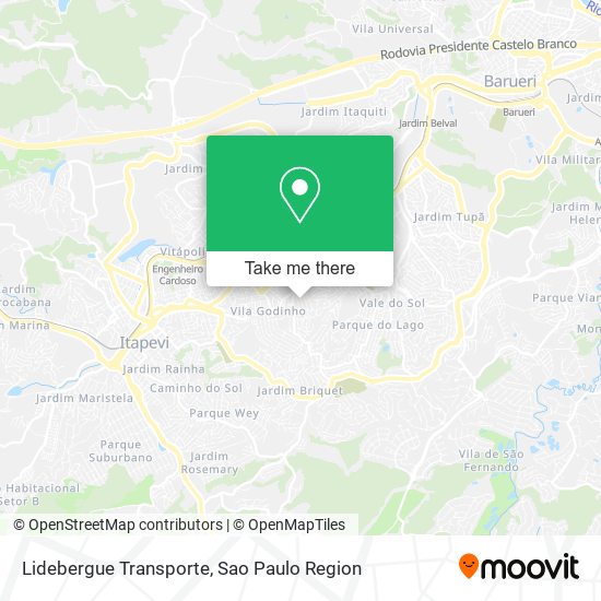 Mapa Lidebergue Transporte