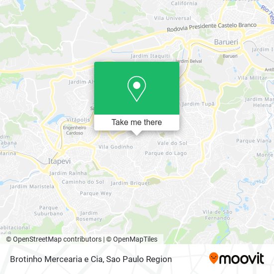 Brotinho Mercearia e Cia map