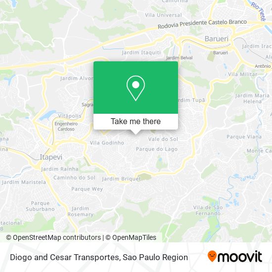 Diogo and Cesar Transportes map