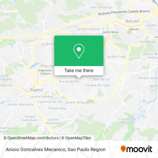 Mapa Anisio Goncalves Mecanico