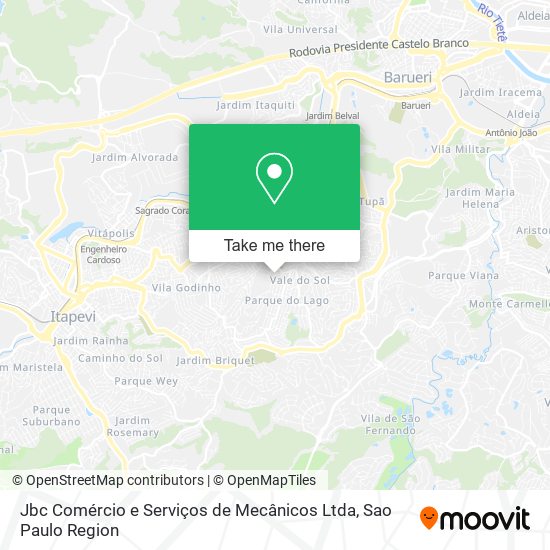 Jbc Comércio e Serviços de Mecânicos Ltda map