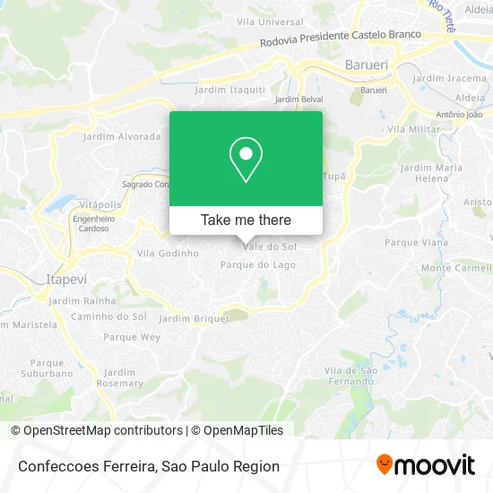 Confeccoes Ferreira map