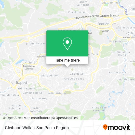 Mapa Gleibson Wallan