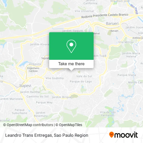 Leandro Trans Entregas map