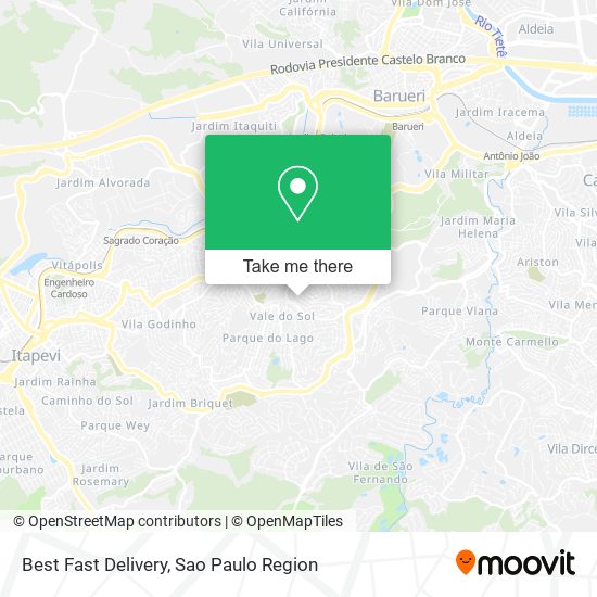 Mapa Best Fast Delivery