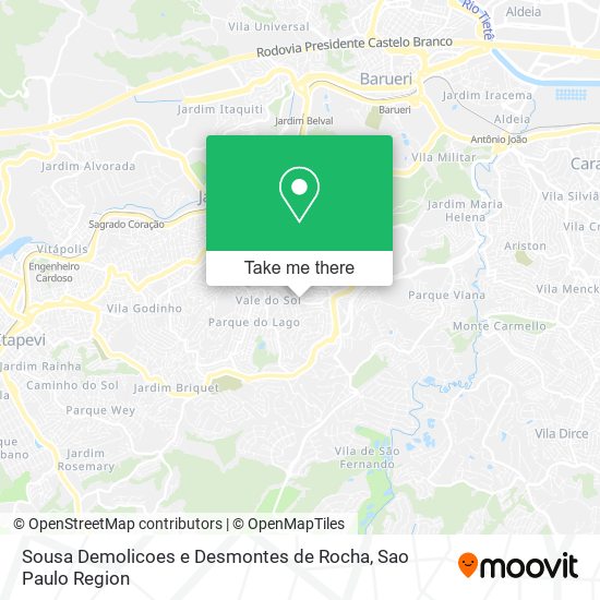 Sousa Demolicoes e Desmontes de Rocha map