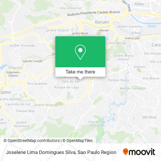 Joselene Lima Domingues Silva map