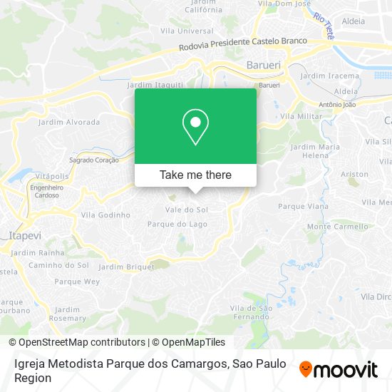 Igreja Metodista Parque dos Camargos map