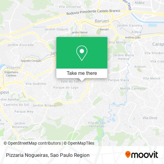 Mapa Pizzaria Nogueiras