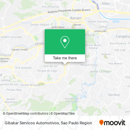 Mapa Gibakar Servicos Automotivos