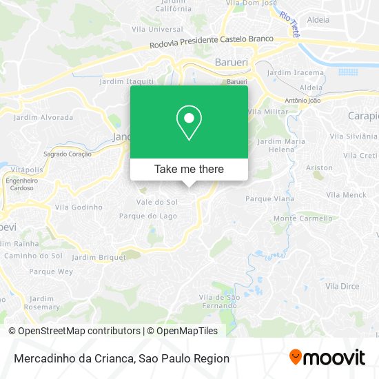 Mercadinho da Crianca map