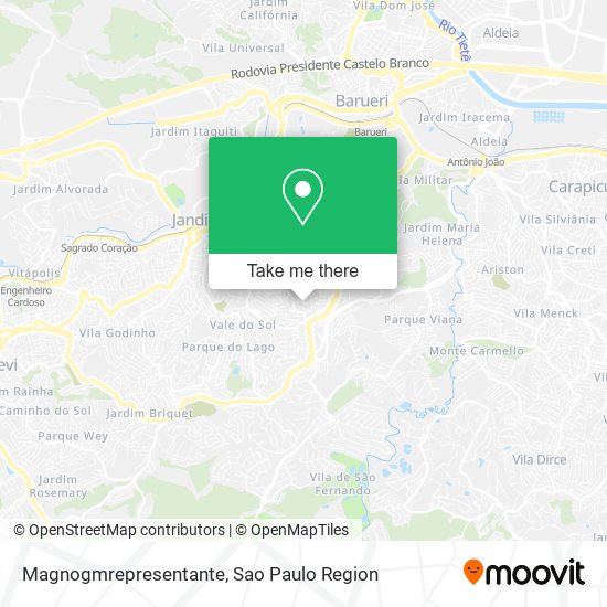 Mapa Magnogmrepresentante