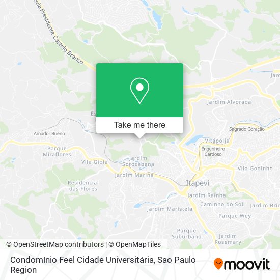 Condomínio Feel Cidade Universitária map