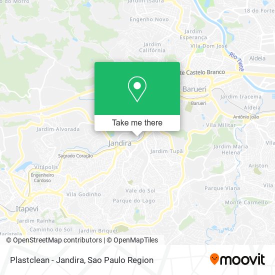 Mapa Plastclean - Jandira