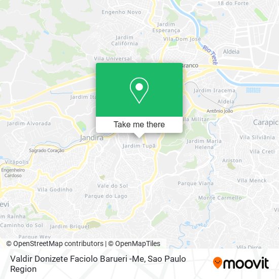 Valdir Donizete Faciolo Barueri -Me map