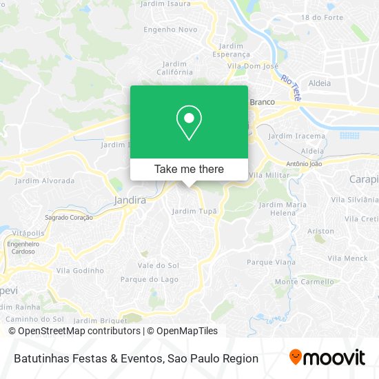 Mapa Batutinhas Festas & Eventos