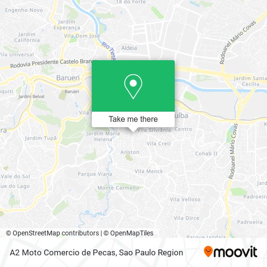 A2 Moto Comercio de Pecas map
