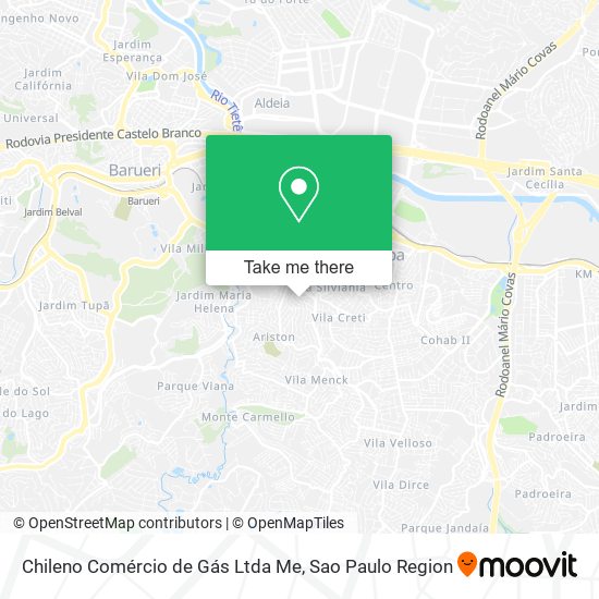 Chileno Comércio de Gás Ltda Me map