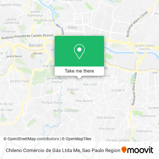 Chileno Comércio de Gás Ltda Me map