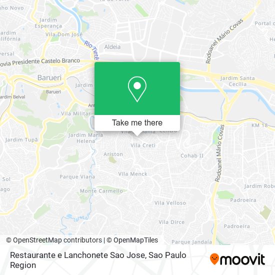Restaurante e Lanchonete Sao Jose map