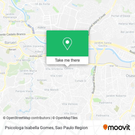 Psicologa Isabella Gomes map