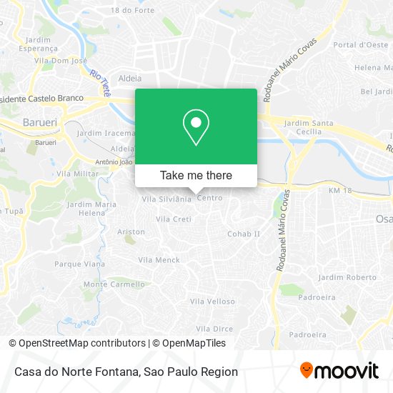 Casa do Norte Fontana map