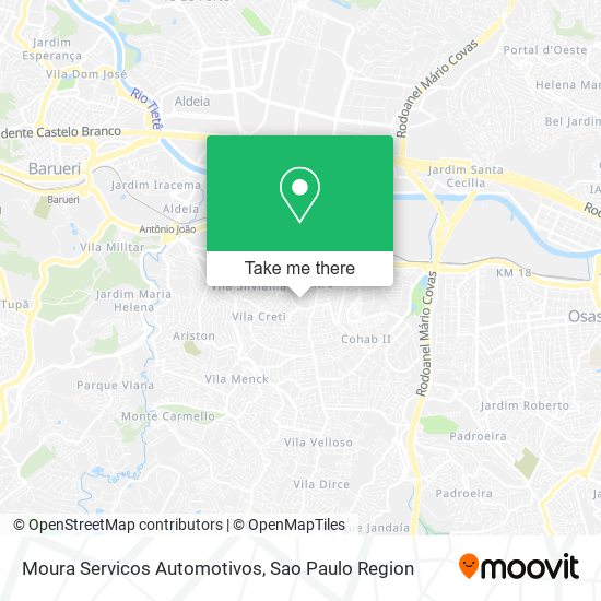 Mapa Moura Servicos Automotivos