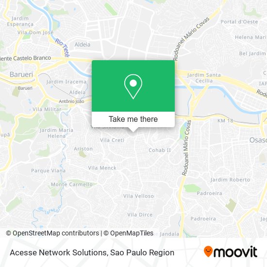 Acesse Network Solutions map