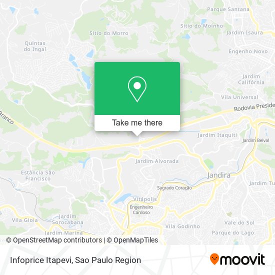 Infoprice Itapevi map
