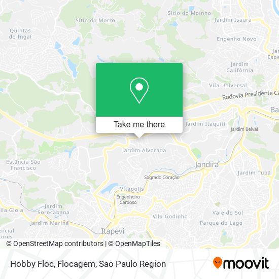 Mapa Hobby Floc, Flocagem