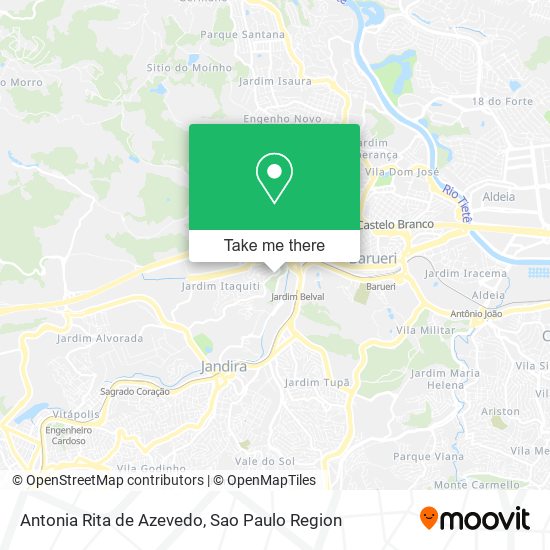 Antonia Rita de Azevedo map