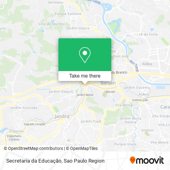 Secretaria da Educação map