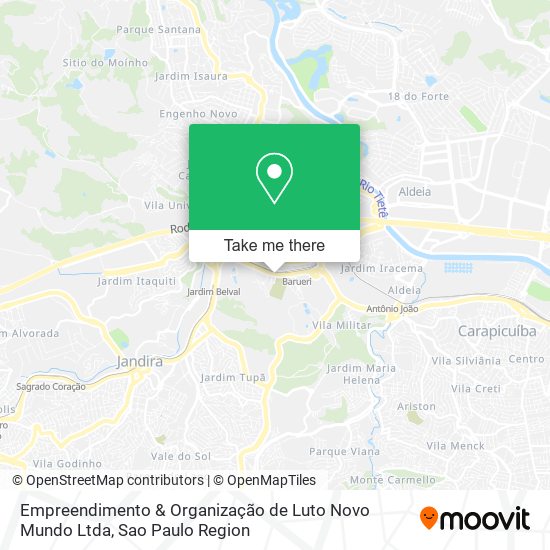 Mapa Empreendimento & Organização de Luto Novo Mundo Ltda