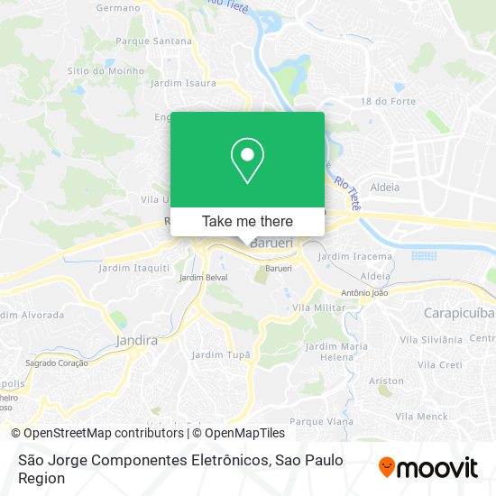 Mapa São Jorge Componentes Eletrônicos