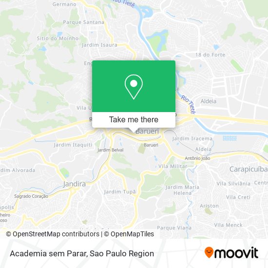 Mapa Academia sem Parar