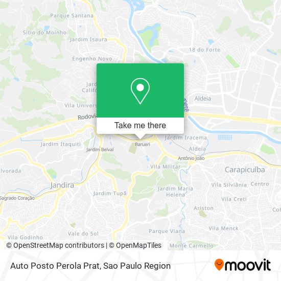 Auto Posto Perola Prat map