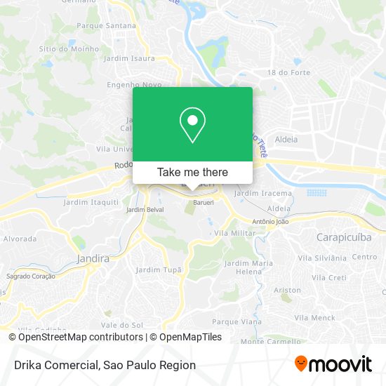 Drika Comercial map