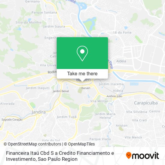 Financeira Itaú Cbd S a Credito Financiamento e Investimento map