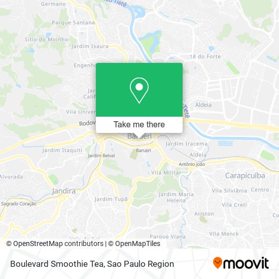 Boulevard Smoothie Tea map