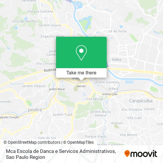 Mca Escola de Danca e Servicos Administrativos map