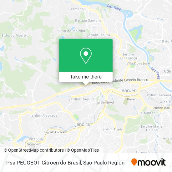 Mapa Psa PEUGEOT Citroen do Brasil