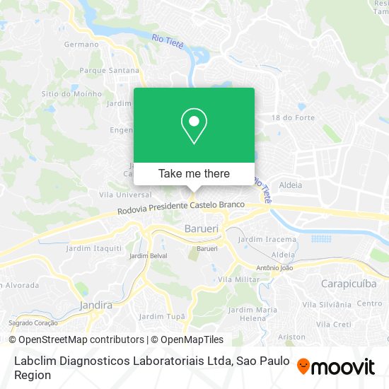 Labclim Diagnosticos Laboratoriais Ltda map