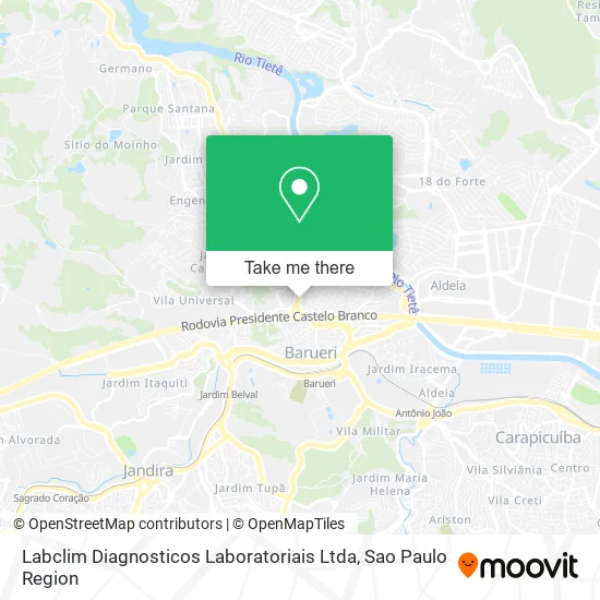 Labclim Diagnosticos Laboratoriais Ltda map