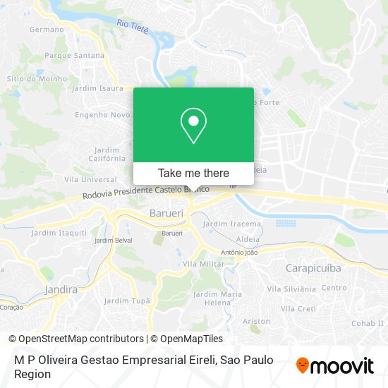 M P Oliveira Gestao Empresarial Eireli map