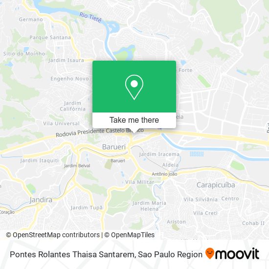 Pontes Rolantes Thaisa Santarem map