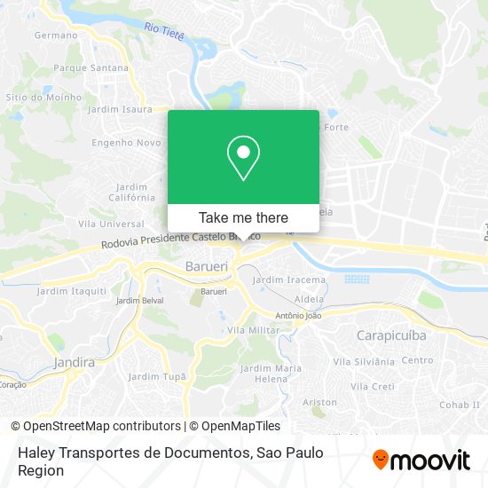 Mapa Haley Transportes de Documentos