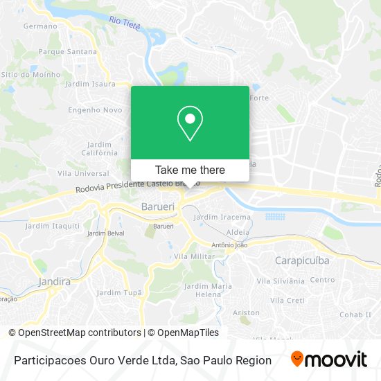 Mapa Participacoes Ouro Verde Ltda